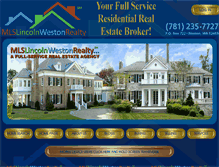 Tablet Screenshot of mlslincolnwestonrealty.com